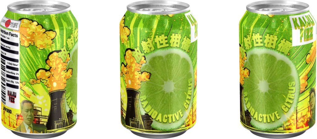 Kaiju Fizz Radioactive Citrus soda can
